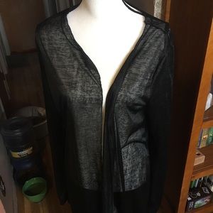 Sheer black shrug
